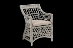 Beatrice karmstol Vit/beige