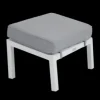 Belfort fotpall Vit/Pearl grey