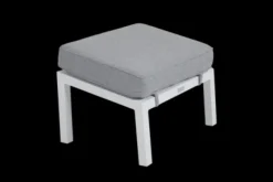 Belfort fotpall Vit/Pearl grey