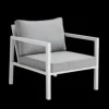 Belfort fåtölj Vit/Pearl grey