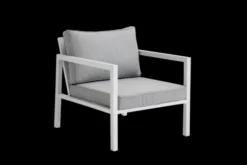 Belfort fåtölj Vit/Pearl grey