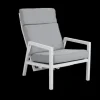 Belfort positionsfåtölj Vit/Pearl grey