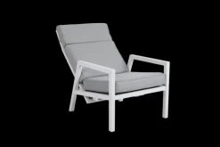 Belfort positionsfåtölj Vit/Pearl grey