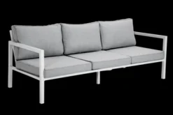Belfort 3-sitssoffa Vit/Pearl grey