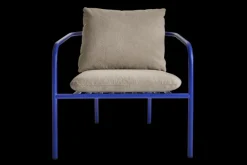Bendt fåtölj Indigo Blue/Teddy Beige