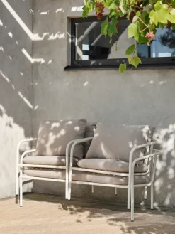 Bendt fåtölj Pearl White/Teddy Beige