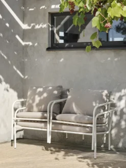 Bendt 2-sitssoffa Pearl White/Teddy Beige