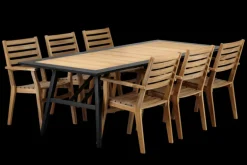 Chios matbord Svart/teak