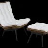 Covelo fotpall Natur/vit