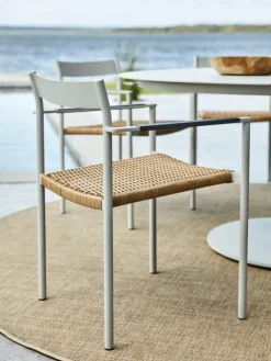 DK matstol Dusty Green/Natur