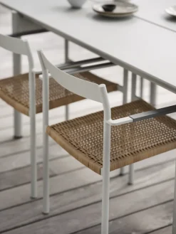 DK matstol Light Grey/Natur