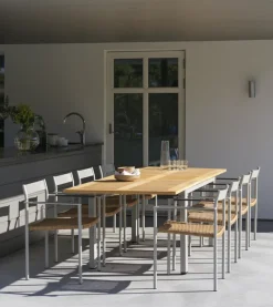 DK matstol Light Grey/Natur
