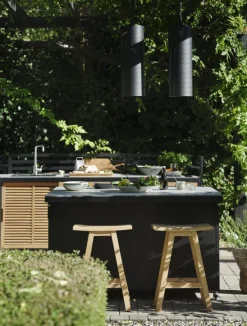 Fornax utekök Svart/teak