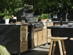 Fornax utekök Svart/teak