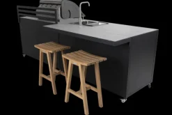 Fornax utekök Svart/teak