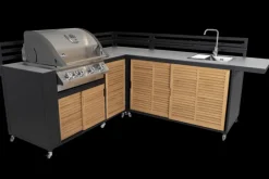 Fornax utekök Svart/teak