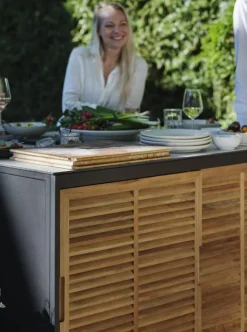 Fornax utekök Svart/teak