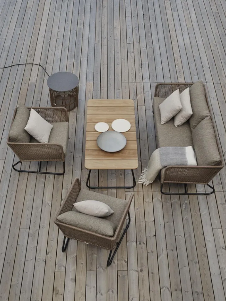 Honung pläd Beige