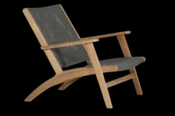 Kira loungefåtölj Natur/grå