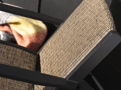 Kira loungefåtölj Svart/rustik