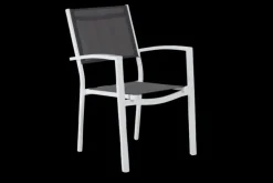 Leone karmstol Vit/grå