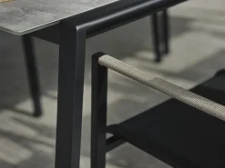 Lyra matstol Svart/grå
