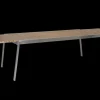 Naos matbord Rostfritt stål/teak