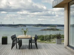 Naos matbord Svart/teak