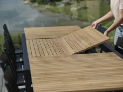 Naos matbord Svart/teak