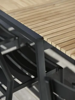 Naos matbord Svart/teak