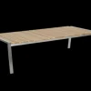Naos soffbord Rostfritt stål/teak