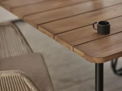 Nolli matbord Svart/teak