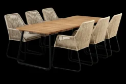 Nolli matbord Svart/teak