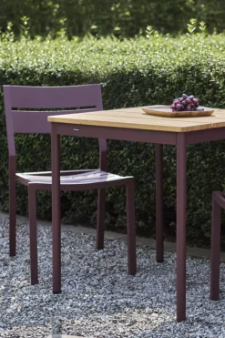 Nox cafébord Zin Red/Bambu