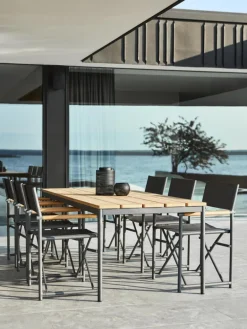 Nox matbord Antracit/Teak