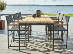 Nox matbord Antracit/Teak