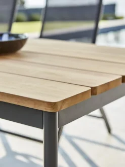 Nox matbord Antracit/Teak