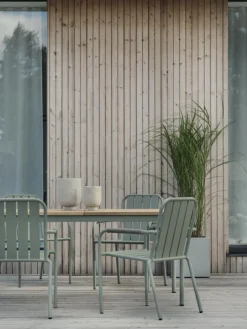 Nox matbord Dusty Green/teak