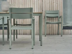 Nox matbord Dusty Green/teak