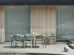 Nox matbord Dusty Green/teak
