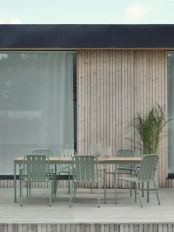 Nox matbord Dusty Green/teak