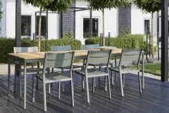 Nox matbord Nordic Green/Bambu