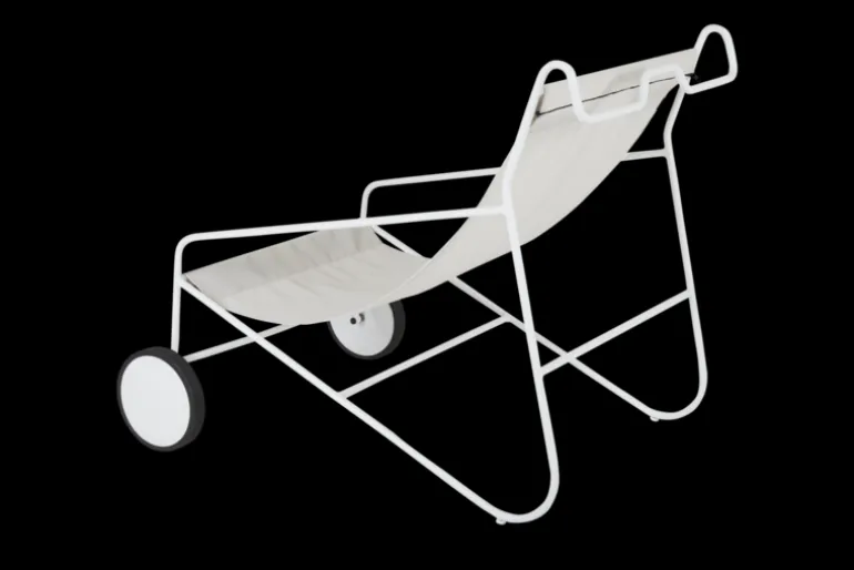Poul Chair loungefåtölj Vit/vit