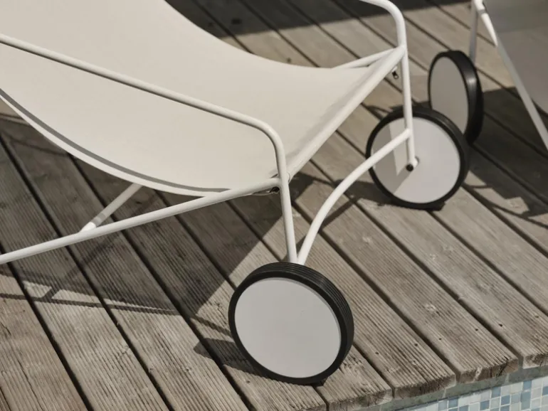 Poul Chair loungefåtölj Vit/vit