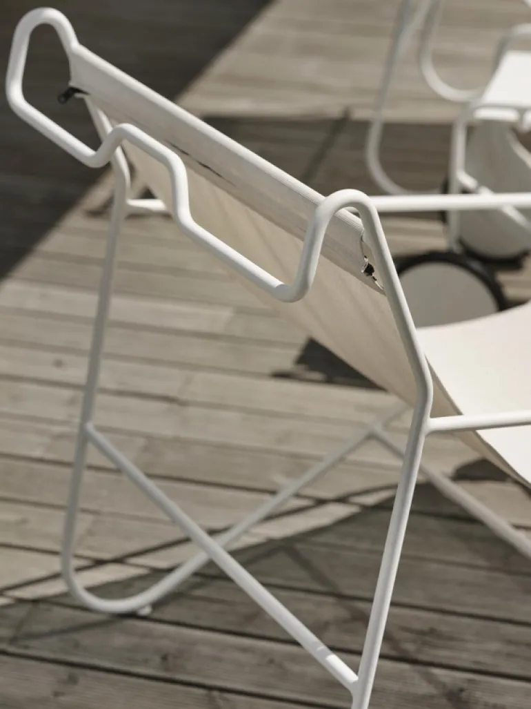 Poul Chair loungefåtölj Vit/vit