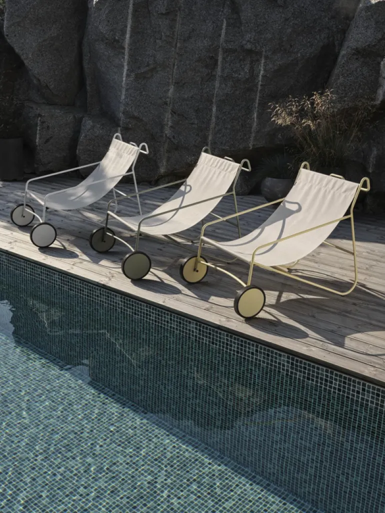 Poul Chair loungefåtölj Vit/vit