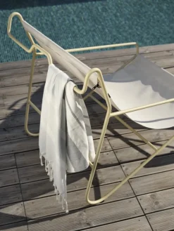 Poul Chair loungefåtölj Lemon/Off-white