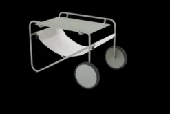 Poul Table sidobord Dusty green/Off-white