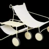 Poul Table sidobord Lemon/Off-white