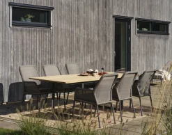 Shad matbord Antracit/Teak